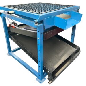 Mesa resumidora vibratória para carpete